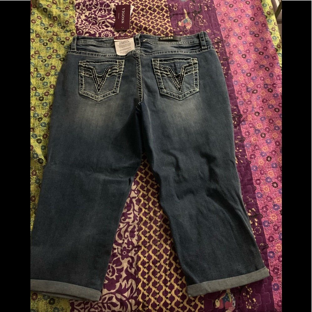NWT Vigoss jean capris 18W